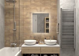 Зеркало с холодной подсветкой Art&Max Perugia 60x80см AM-Per-600-800-DS-F