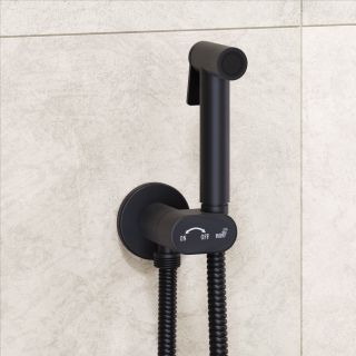 Гигиенический душ со смесителем RGW SP-210B 581408210-04 чёрный