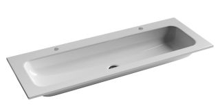 Мебельная раковина Ceramica Nova Element CN7016 на два смесителя 121см белый