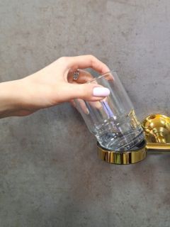 Стакан двойной подвесной AltroBagno Corposo 081702 Or