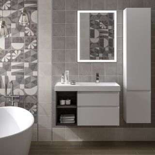 Пенал подвесной Kerama Marazzi Cubo CUB.165Rh\WHT.M правый 35 см белый матовый