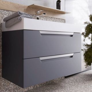 Тумба под раковину Aqwella Cube 90см серый CUB0109GR