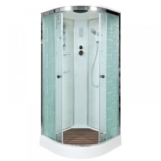 Душевая кабина Deto EM1590 с электрикой (эл.) 90х90х220 см