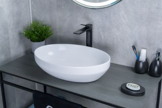 Раковина Gid D1469 51196 накладная белая 50x36x14.5