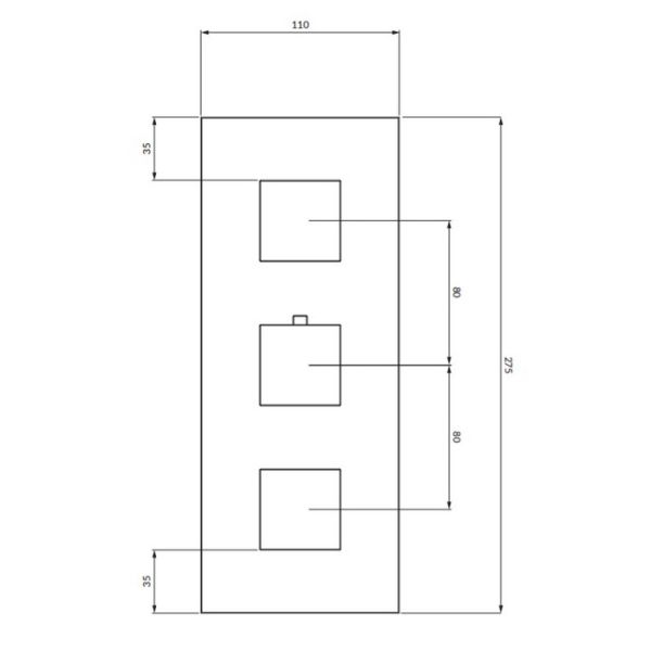 Встраиваемый смеситель для душа Omnires Fresh хром FR7138ROCR