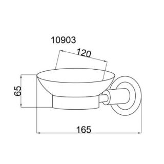 Мыльница Boheme Murano Crystal золото 10903-CRST-G