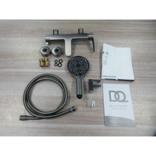 Смеситель для ванны с душем DQ D?sseldorf короткий излив графит (DA1723206)