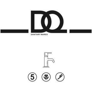 Смеситель для ванны с душем DQ K?ln короткий излив хром (DA1753201)