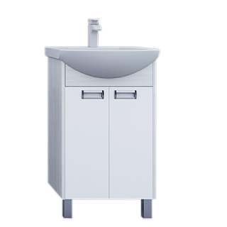 Тумба под раковину Акватон Бекка 50см белый/дуб сомерсет 1A210801BAC20