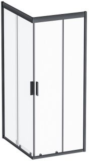 Душевой уголок Am.Pm Gem 100x80см чёрный матовый W90G-404-100280-BT