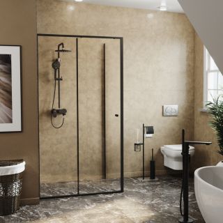 Душевой уголок Wasserkraft Dill 90x140см чёрный 61S36