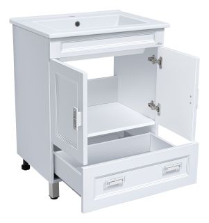Напольная тумба под раковину Misty Дива 85см белый