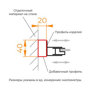 Профиль добавочный RGW A-08B 33270820-04 200 см чёрный