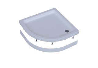 Душевой поддон Aquatek DPA-0000007 с фронтальным экраном 80x80 см