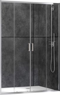 Душевая дверь ABBER Schwarzer Diamant 180см хром AG33180