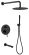 Душевая система ABBER Emotion чёрный матовый AF8817B