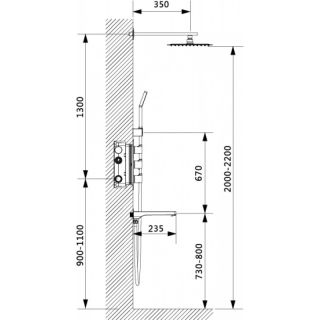 Душевая система Timo Petruma SX-5149/00SM с термостатом хром