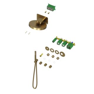 Душевой комплект Timo Saona SX-2329/17SM с термостатом золото матовое