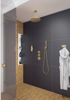 Душевой комплект Timo Saona SX-2399/17SM золото матовое