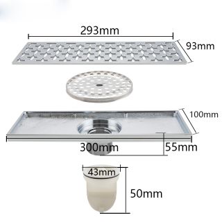 Душевой трап Gappo G83050 хром