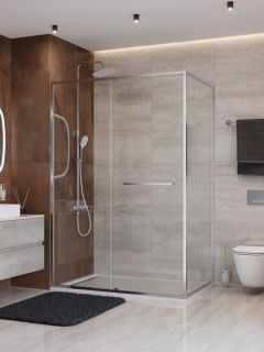 Душевой уголок CEZARES LUX-AH-FS-11-130/90-C-CR хром