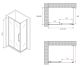 Душевой уголок ABBER Schwarzer Diamant AG30100H-S60 100x60см хром