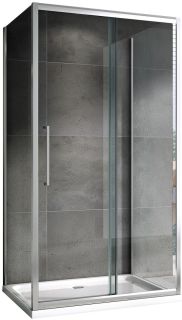 Душевой уголок ABBER Schwarzer Diamant AG30110H-S80-S80 110x80см хром