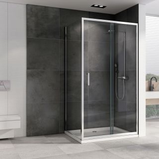 Душевой уголок ABBER Schwarzer Diamant AG301205-S605 120x60см хром