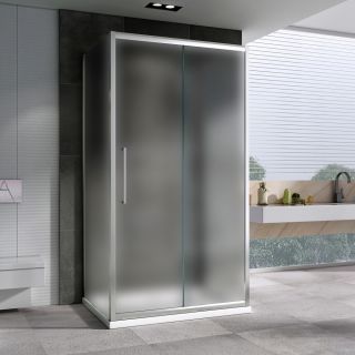 Душевой уголок ABBER Schwarzer Diamant AG30140MH-S60M-S60M 140x60см хром