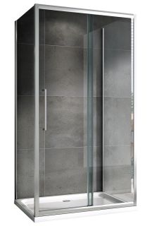 Душевой уголок ABBER Schwarzer Diamant AG30160H-S50-S50 160x50см хром