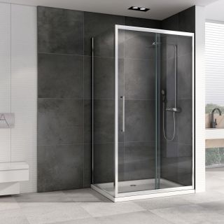 Душевой уголок ABBER Schwarzer Diamant AG30160H-S50 160x50см хром