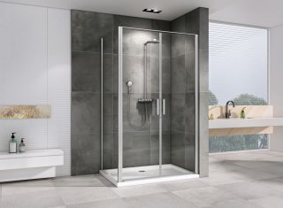 Душевой уголок ABBER Sonnenstrand 100x70см хром AG04100C-S70