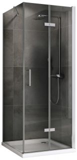 Душевой уголок ABBER Zart AG08070P-S81 70x80см хром