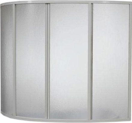 Шторка на ванну Bas Вектра R (4 ств. пластик) правая