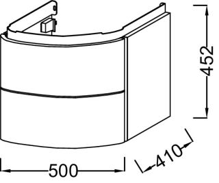 Тумба под раковину Jacob Delafon PRESQU'ILE EB1102-G1C