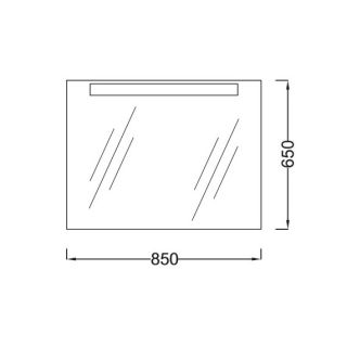 Зеркало с подсветкой 85 см PRESQU'ILE  Jacob Delafon EB1109-NF