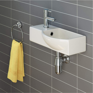 Подвесная раковина Melana 7947AR-805 41см правая белый