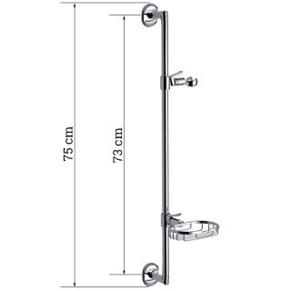 Душевая штанга Frap F8005 хром