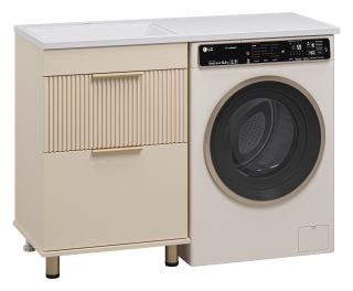 Напольная тумба под раковину Brevita Enfida ENF-07060-032Я под стиральную машину 60см бежевый