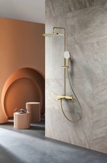 Душевая стойка Raglo R30.24.03 золотой сатин