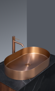 Раковина AltroBagno Eterno 001027 RaSp из нержавеющей стали медь матовая
