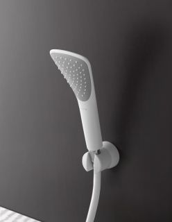 Душевая лейка Kludi Fizz с держателем белый 6767091-00