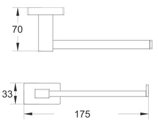 Держатель для туалетной бумаги Shevanik SG5615 хром