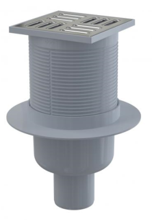 Сливной трап AlcaPlast 105 ? 105/50мм решетка - хром APV2