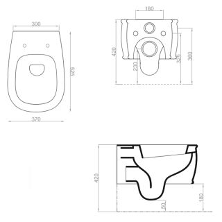 Унитаз  Artceram  Atelier ATV001 03 00 черный