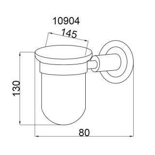 Стакан Boheme Murano бронза 10904-BR