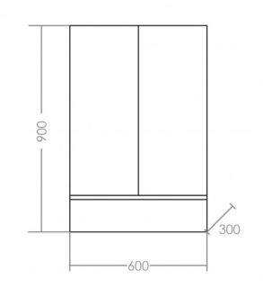 Шкаф СанТа Марс 700413 60см янтарный
