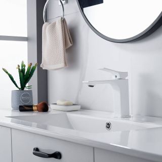 Смеситель для раковины Shevanik S6101C белый