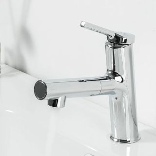 Смеситель для кухни Gappo G1052-70 с выдвижным изливом хром