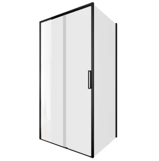 Душевой уголок Aquanet Pleasure Evo AE65-110x80-BT 324132 110x80 см профиль чёрный матовый стекло прозрачное